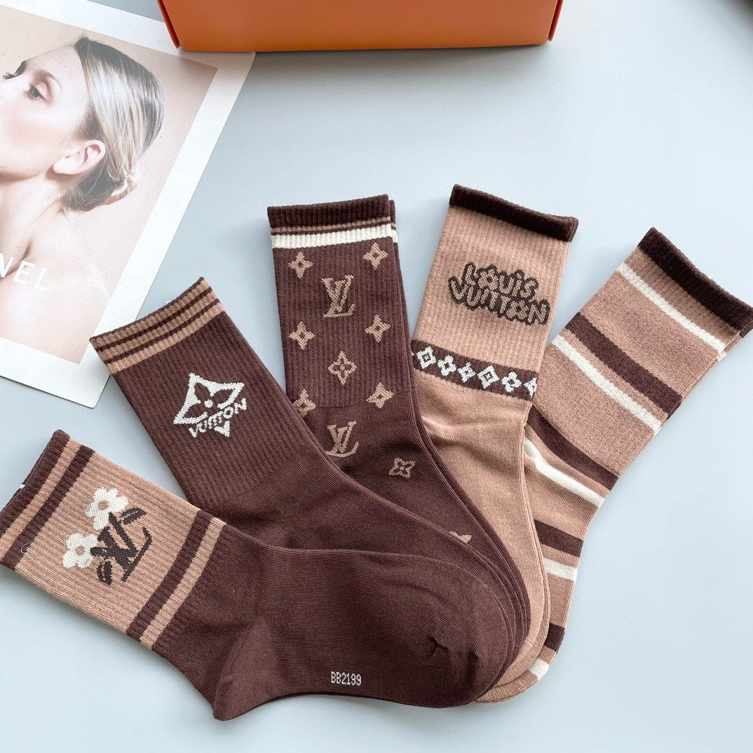 LOUIS VUITTON CREW SOCKS 425572 (1 BOX)