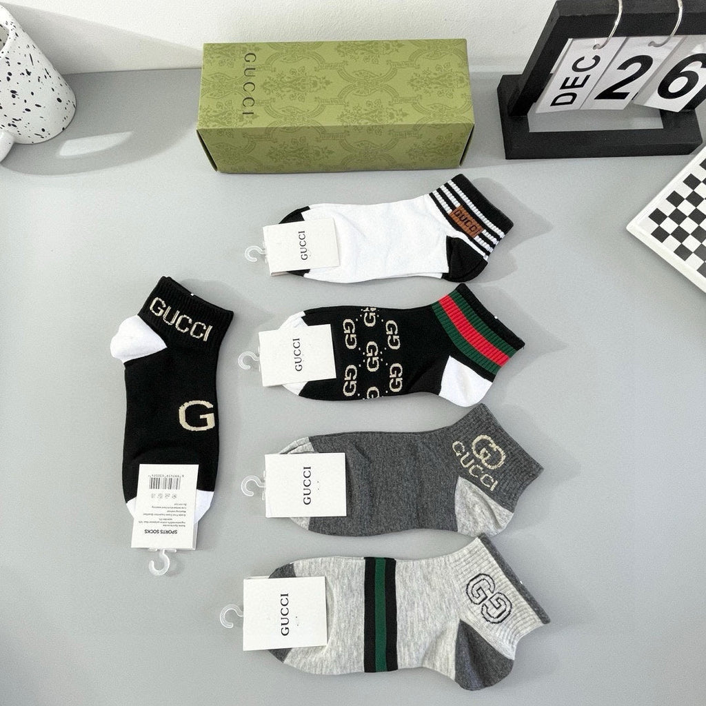 GUCCI LOW-CUT SOCKS 425920 (1 BOX)