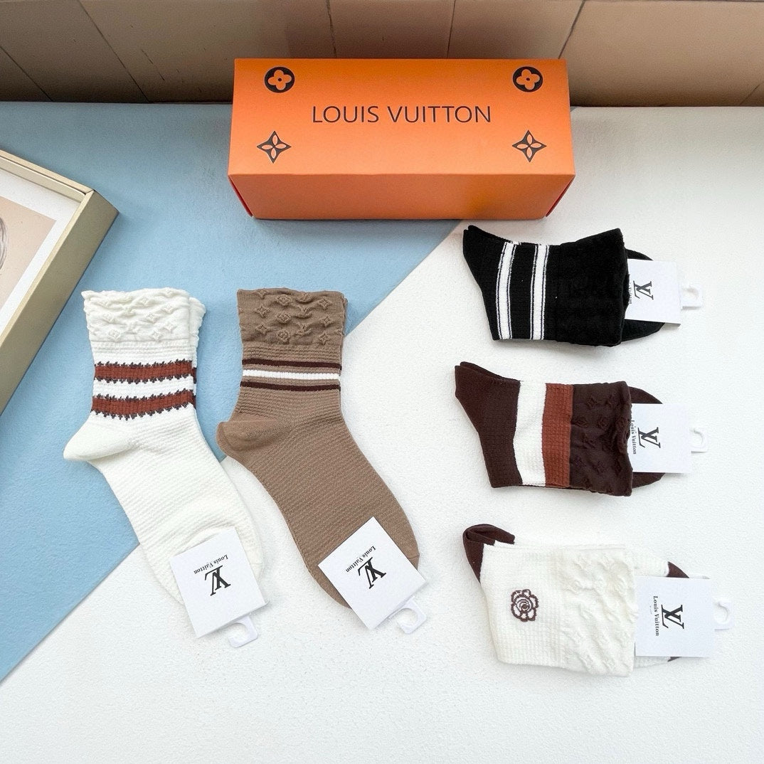 LOUIS VUITTON LOW-CUT SOCKS 427513 (1 BOX)