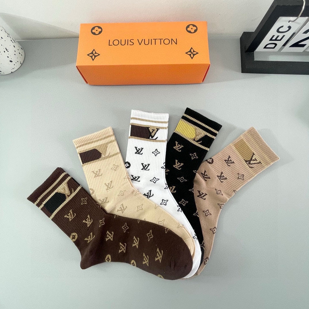 LOUIS VUITTON CREW SOCKS 427548 (1 BOX)
