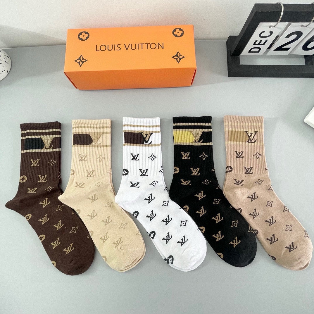 LOUIS VUITTON CREW SOCKS 427548 (1 BOX)