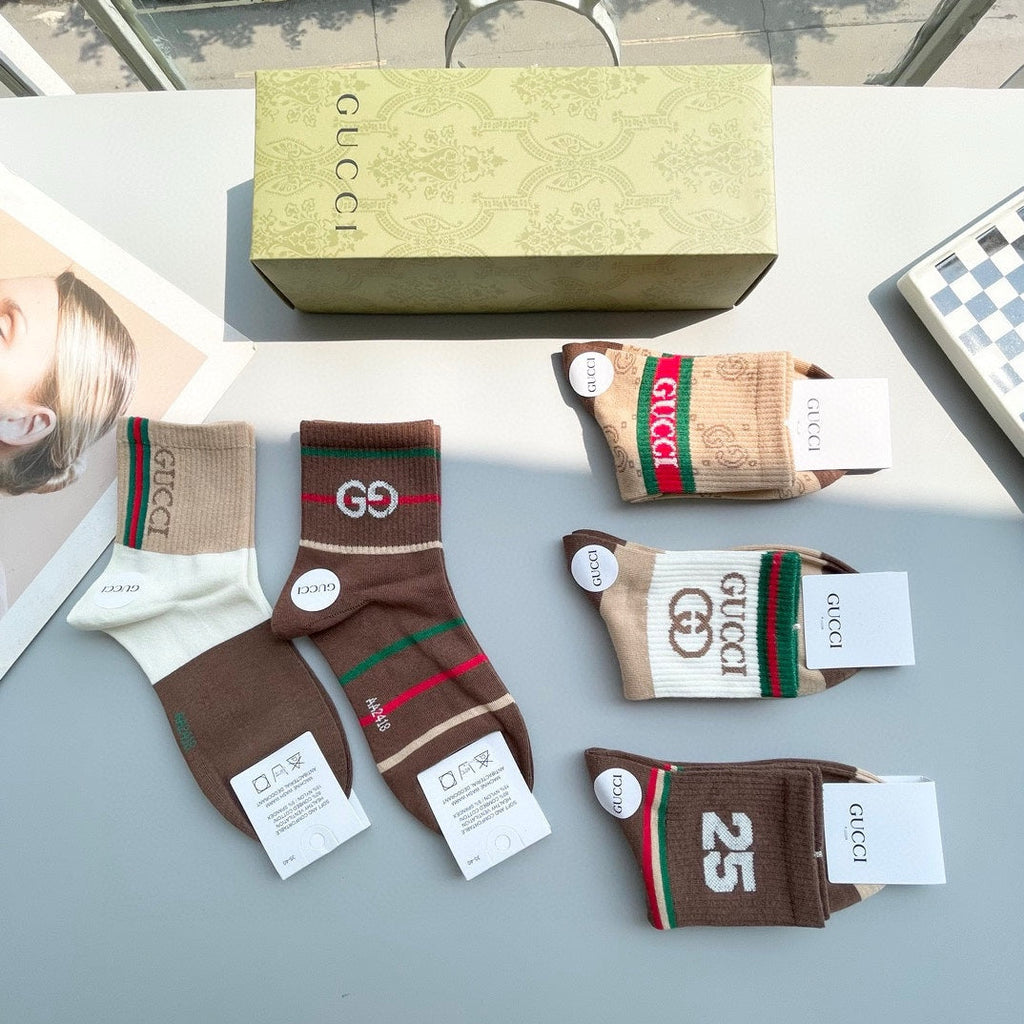 GUCCI LOW-CUT SOCKS 427550 (1 BOX)
