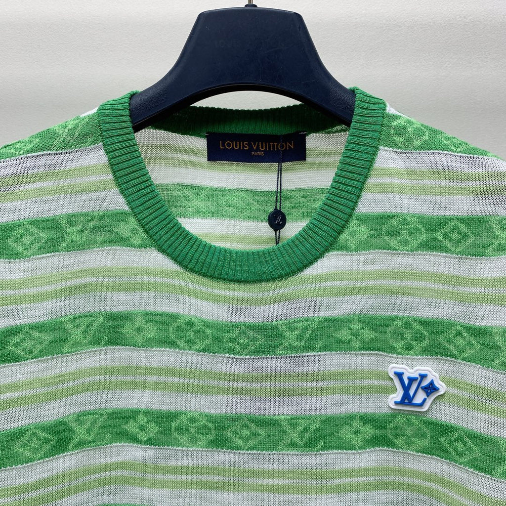 LOUIS VUITTON LV STRIPED CREW NECK T-SHIRT 268098