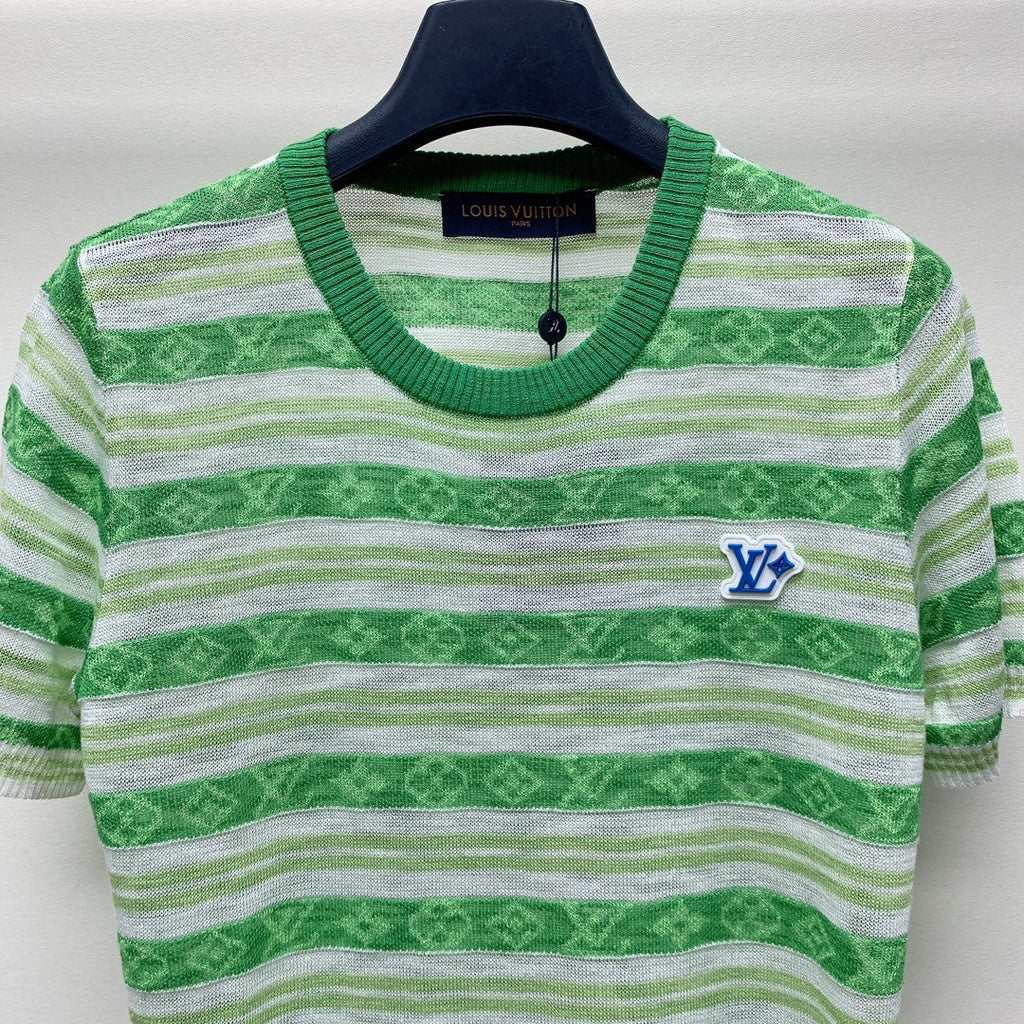 LOUIS VUITTON LV STRIPED CREW NECK T-SHIRT 268098
