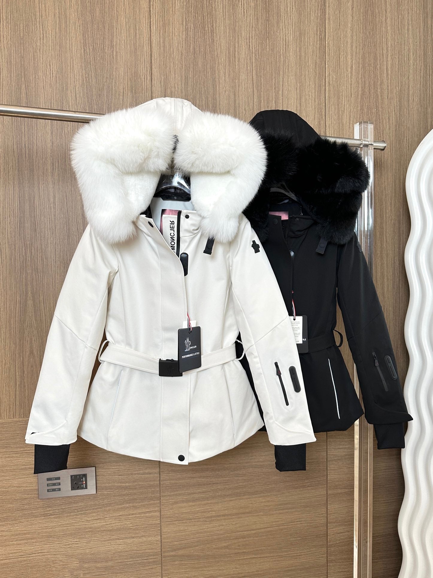 MONCLER 25S FUR-TRIMMED DOWN JACKET 428