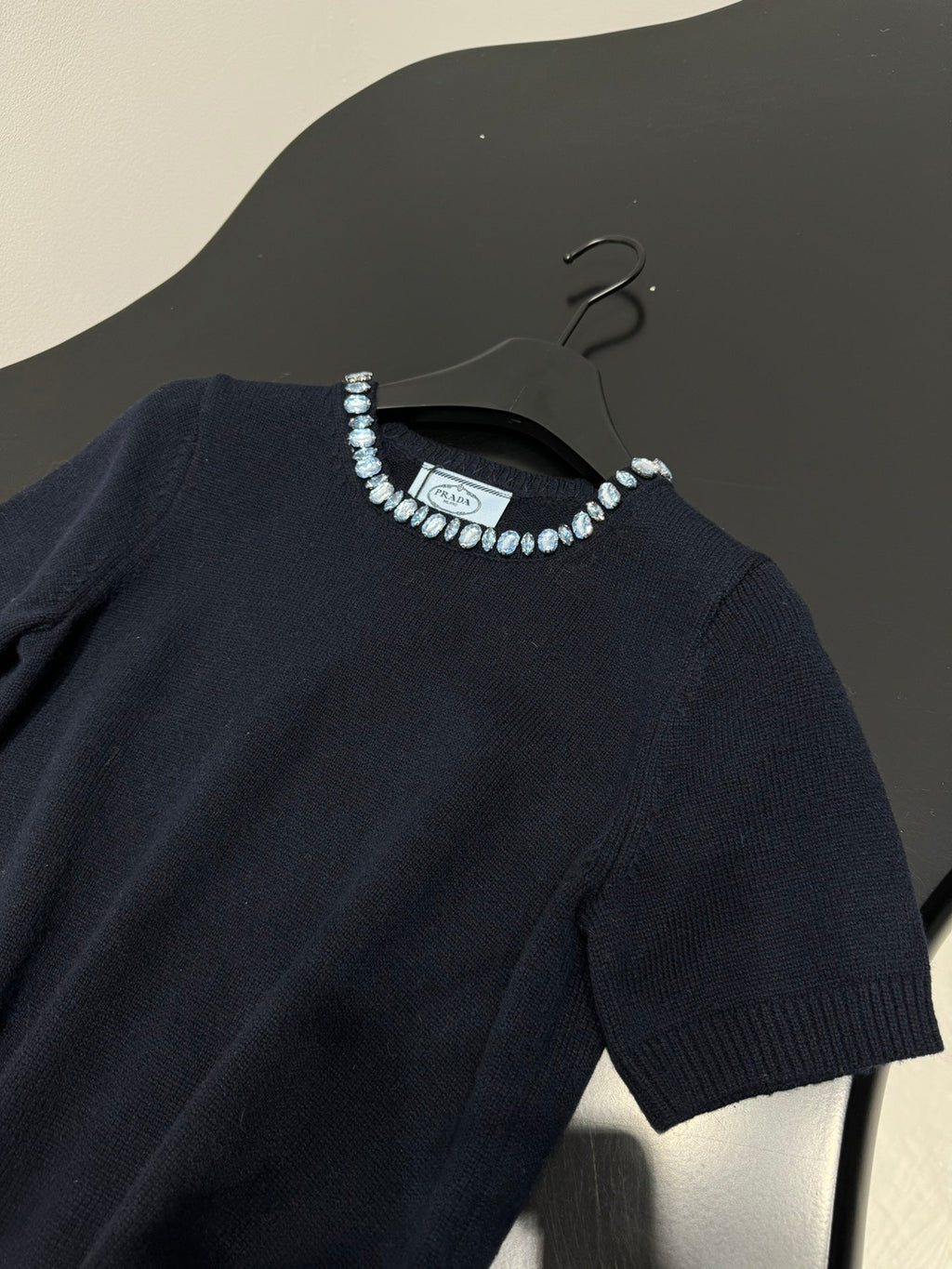 PRADA 25S BEADED CREW NECK SWEATER 313