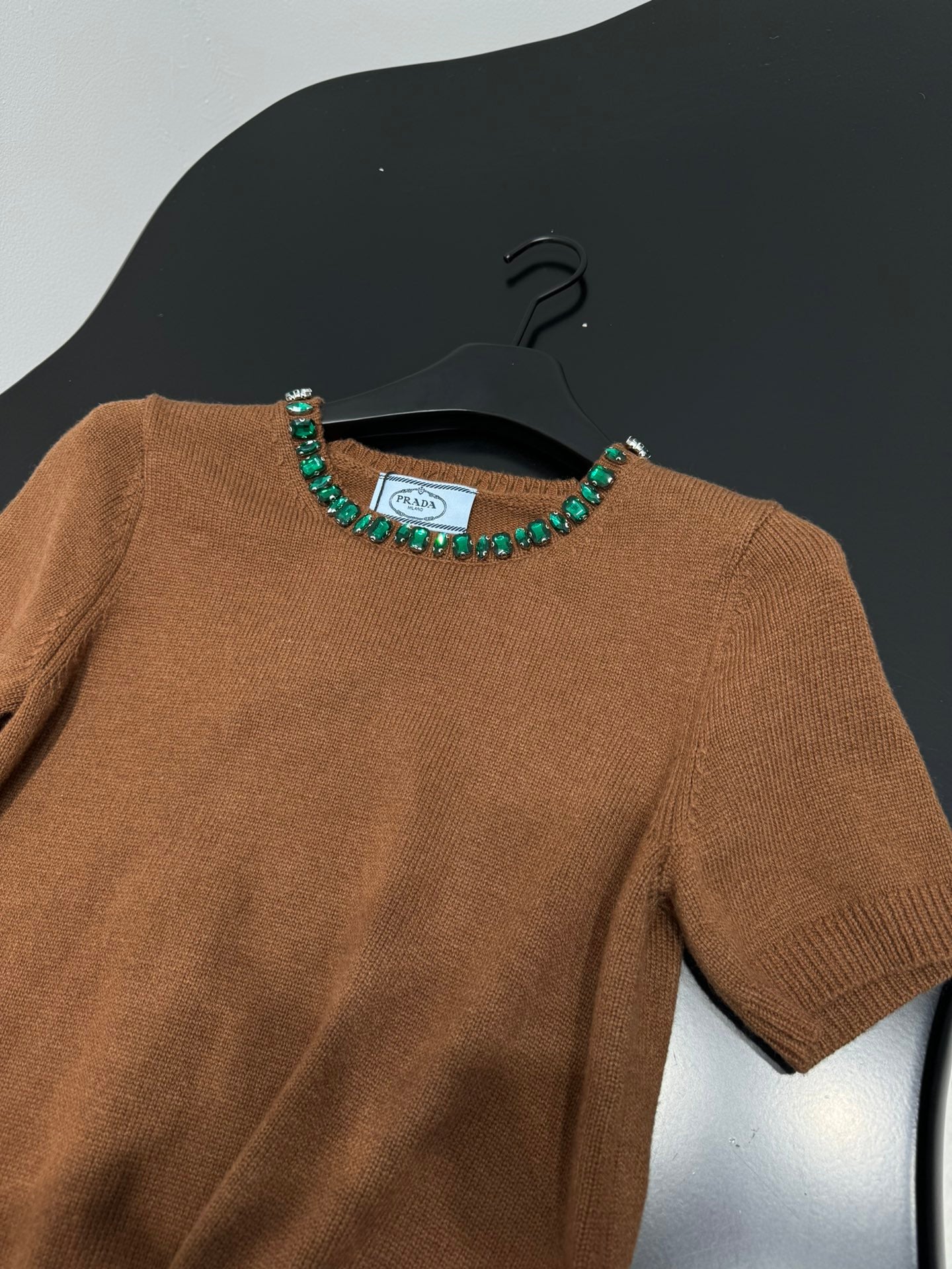 PRADA 25S BEADED CREW NECK SWEATER 314