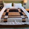 HERMES BLANKET 170 CM IN COLORFUL WOOL AND CASERE 118341