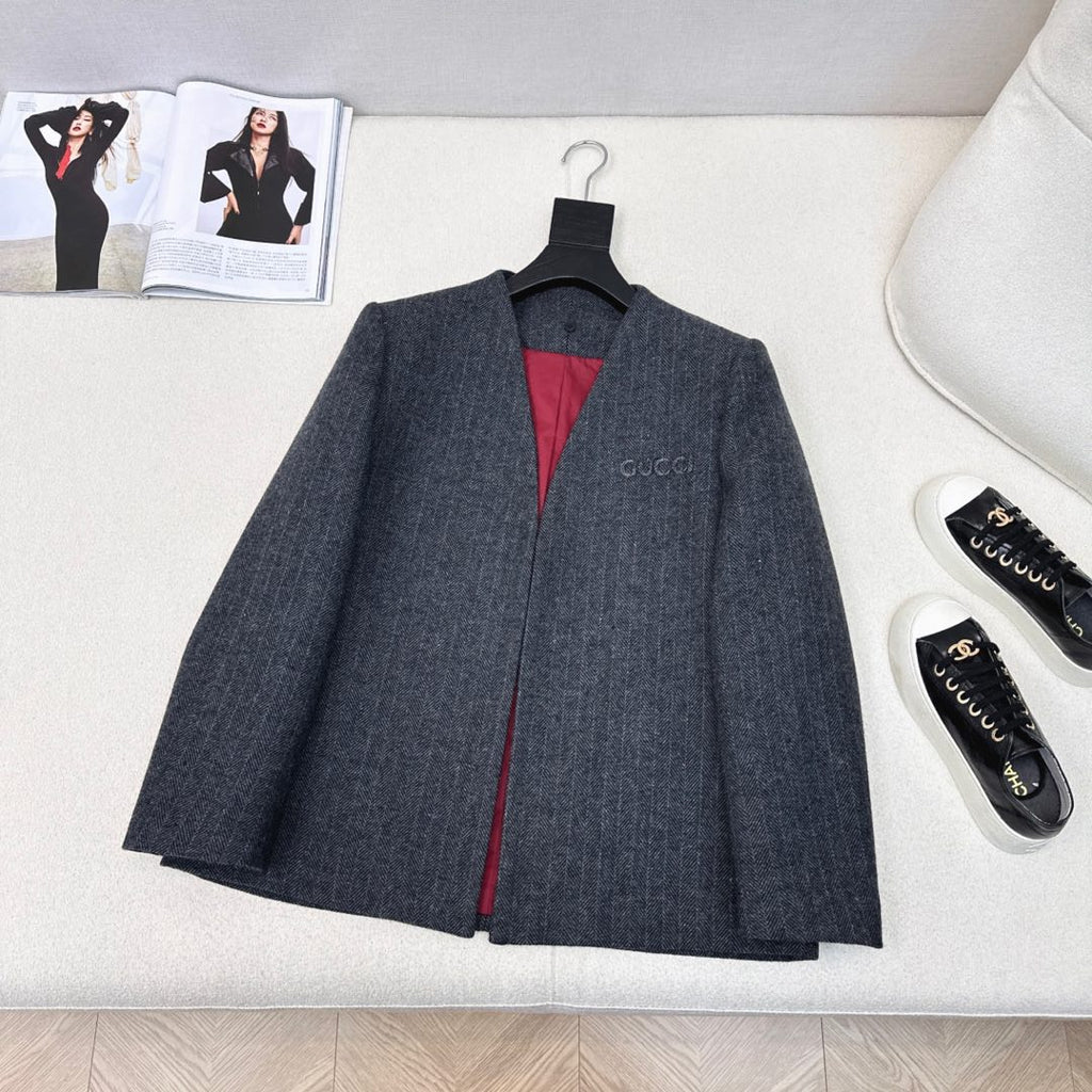 GUCCI Gucci Patchwork Suit Jacket Encora Red Cotton