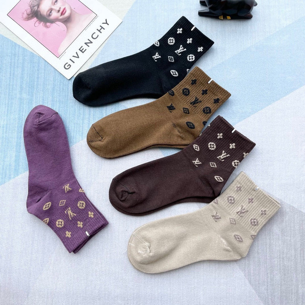 LOUIS VUITTON LOW-CUT SOCKS 209886 (1 BOX)