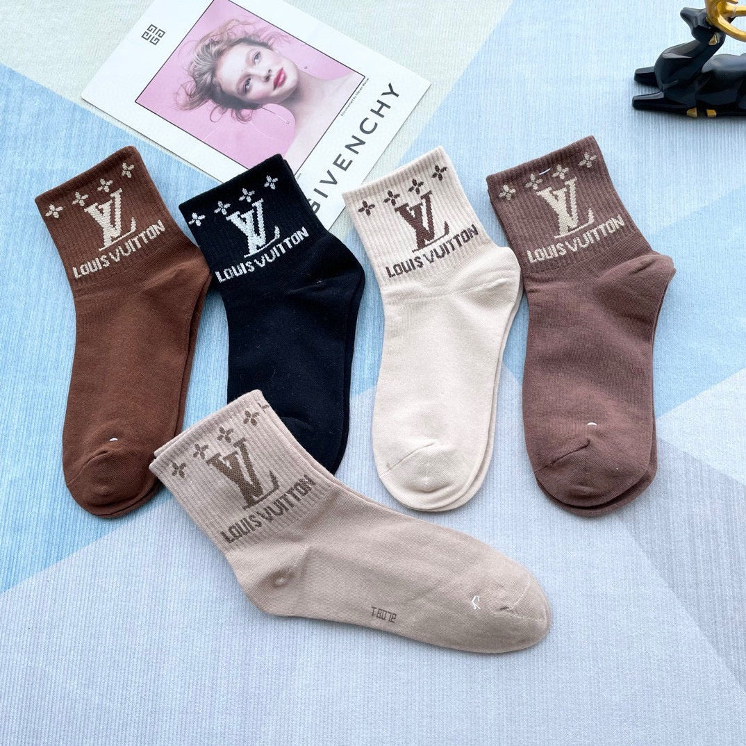 LOUIS VUITTON LOW-CUT SOCKS 212321 (1 BOX)