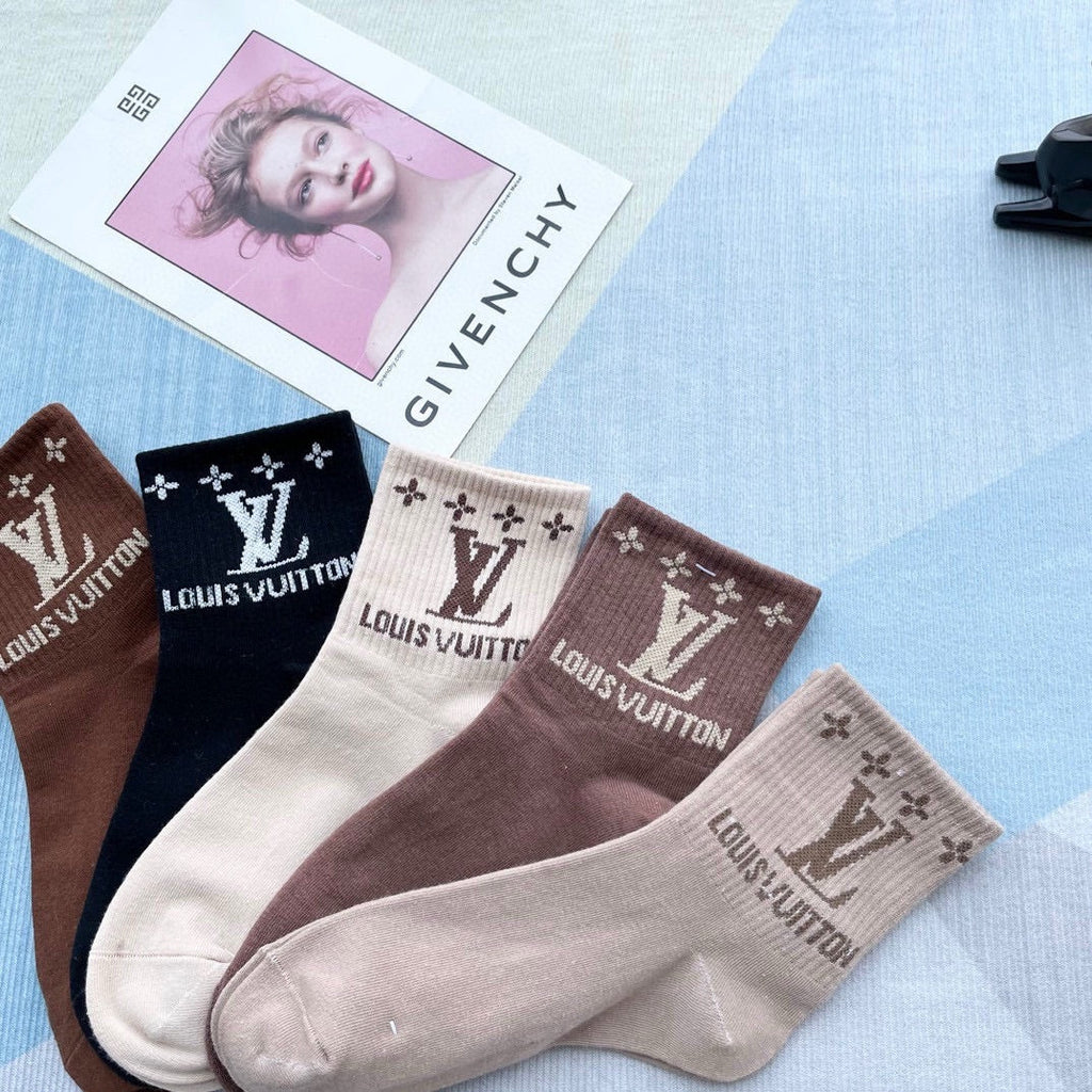 LOUIS VUITTON LOW-CUT SOCKS 212321 (1 BOX)