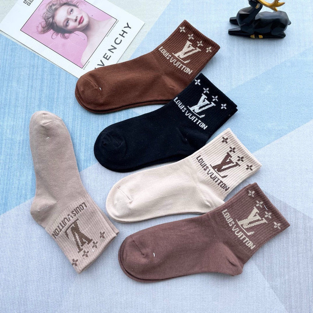 LOUIS VUITTON LOW-CUT SOCKS 212321 (1 BOX)