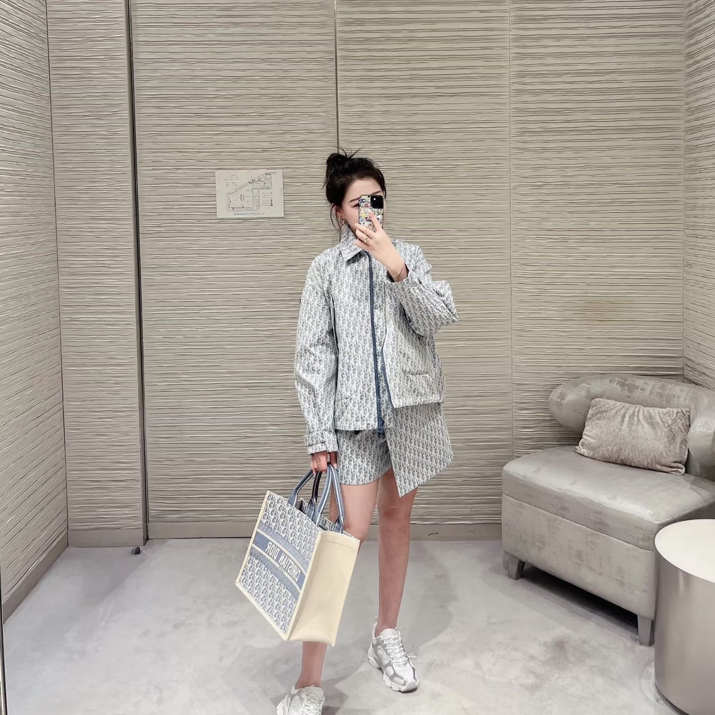 DIOR 25S JACQUARD WINDBREAKER 708