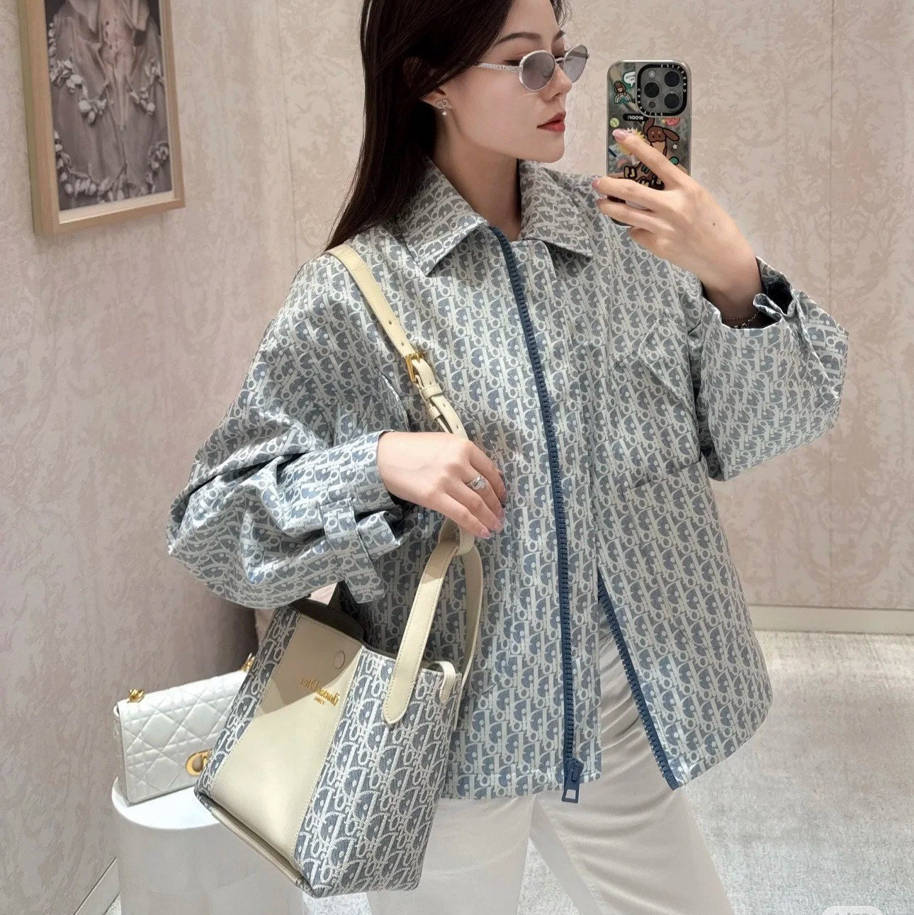 DIOR 25S JACQUARD WINDBREAKER 708