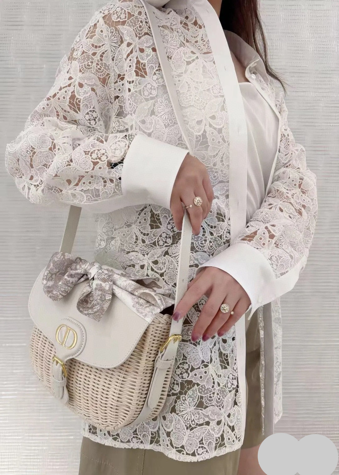 DIOR 25S LACE SHIRT 704