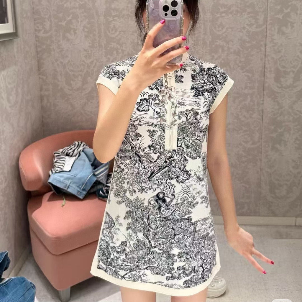 DIOR 25S PRINTED DRESS 700