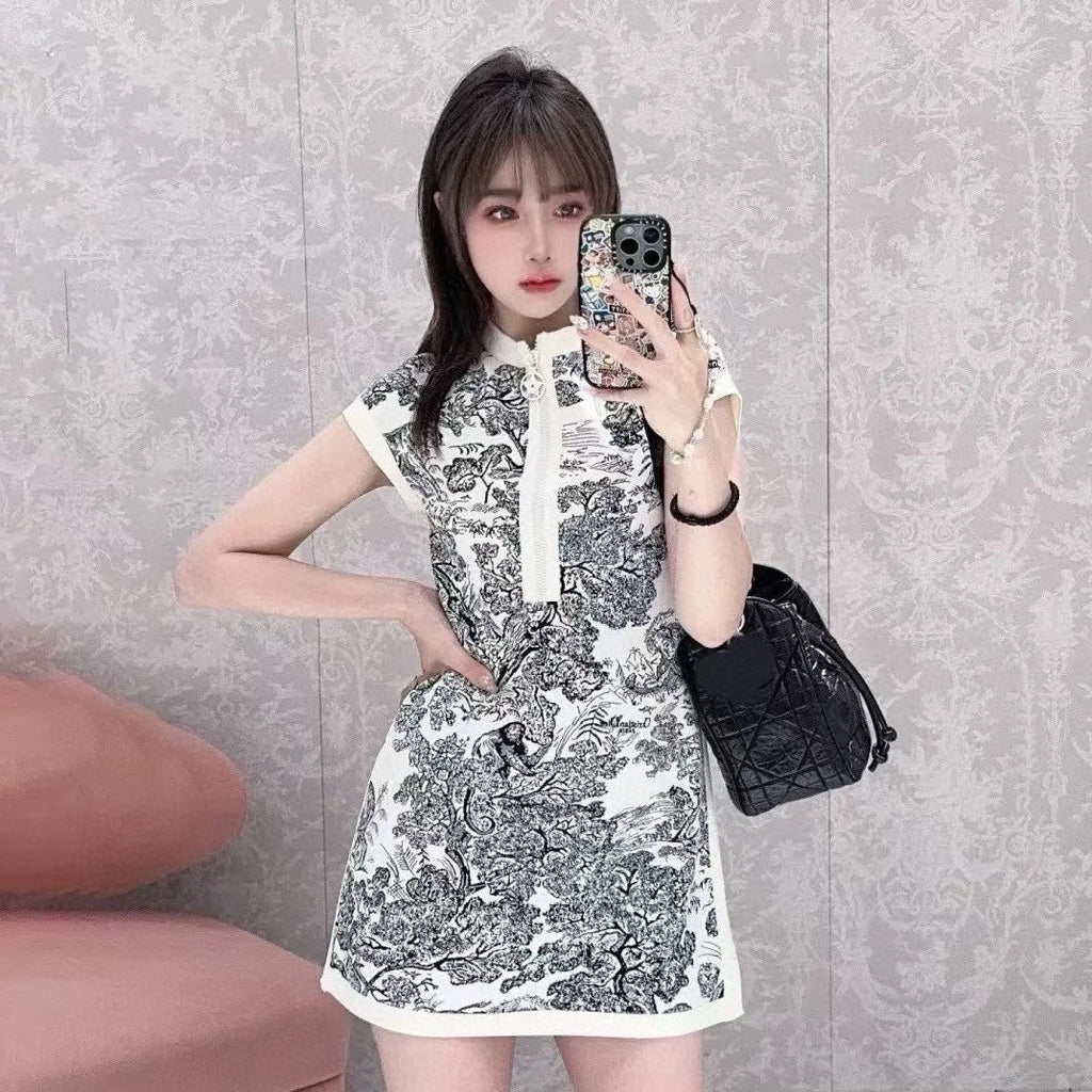 DIOR 25S PRINTED DRESS 700