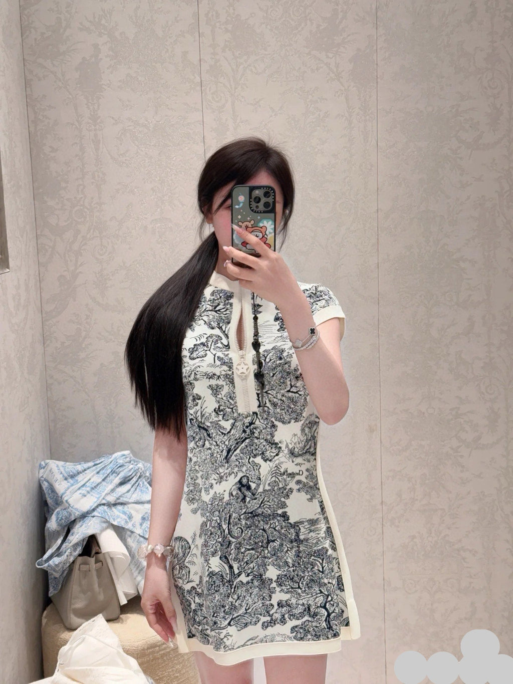 DIOR 25S PRINTED DRESS 700
