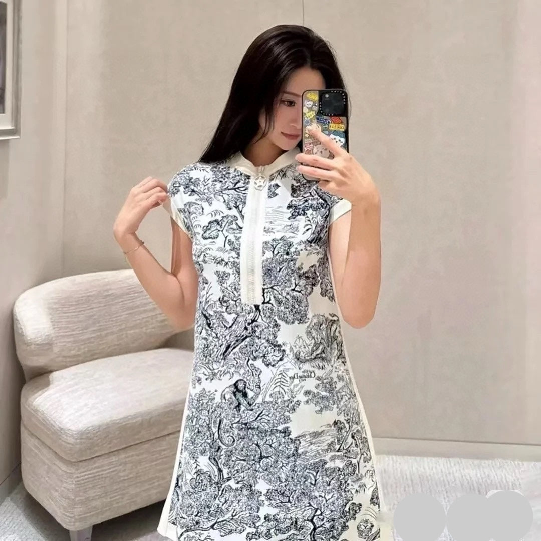 DIOR 25S PRINTED DRESS 700