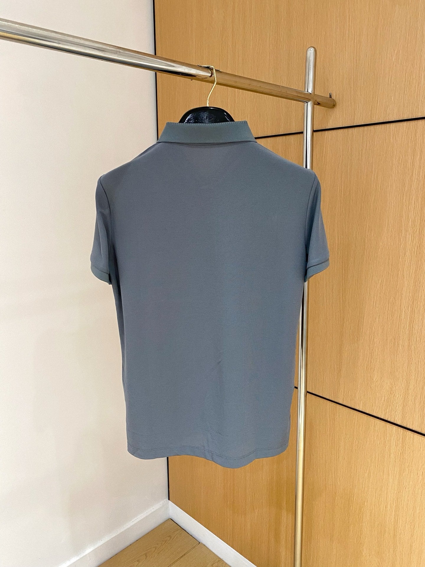 LOUIS VUITTON LV POLO SHIRT IN GRAY MESH BEADED COTTON FABRIC 238854