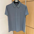 LOUIS VUITTON LV POLO SHIRT IN GRAY MESH BEADED COTTON FABRIC 238854