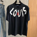 LOUIS VUITTON LV T-SHIRT IN BLACK COTTON 238860