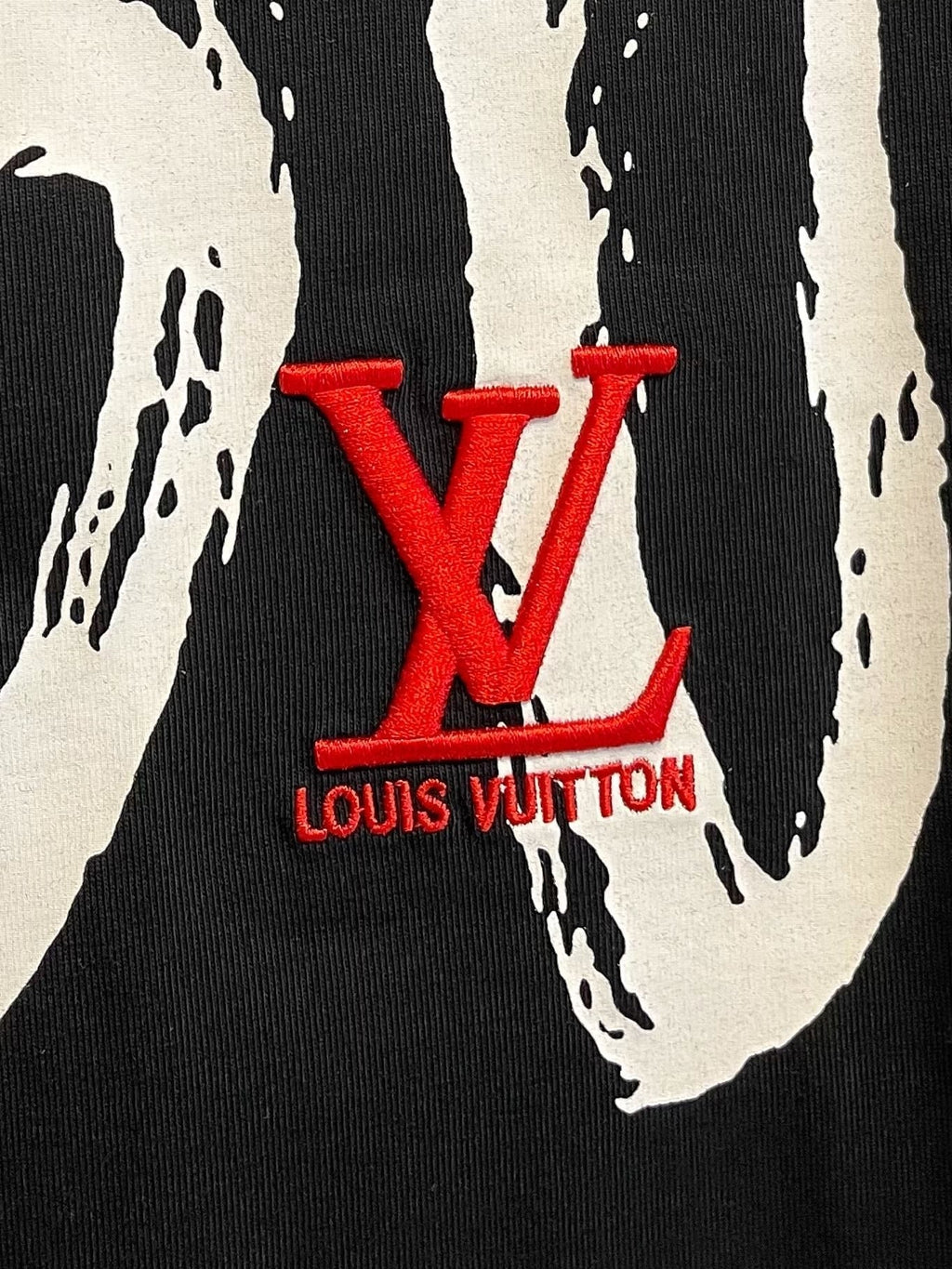 LOUIS VUITTON LV T-SHIRT IN BLACK COTTON 238860