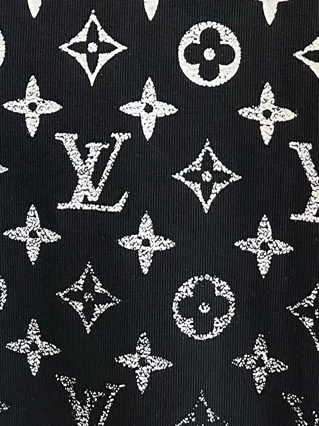 LOUIS VUITTON LV T-SHIRT IN BLACK MONOGRAM COTTON 238858