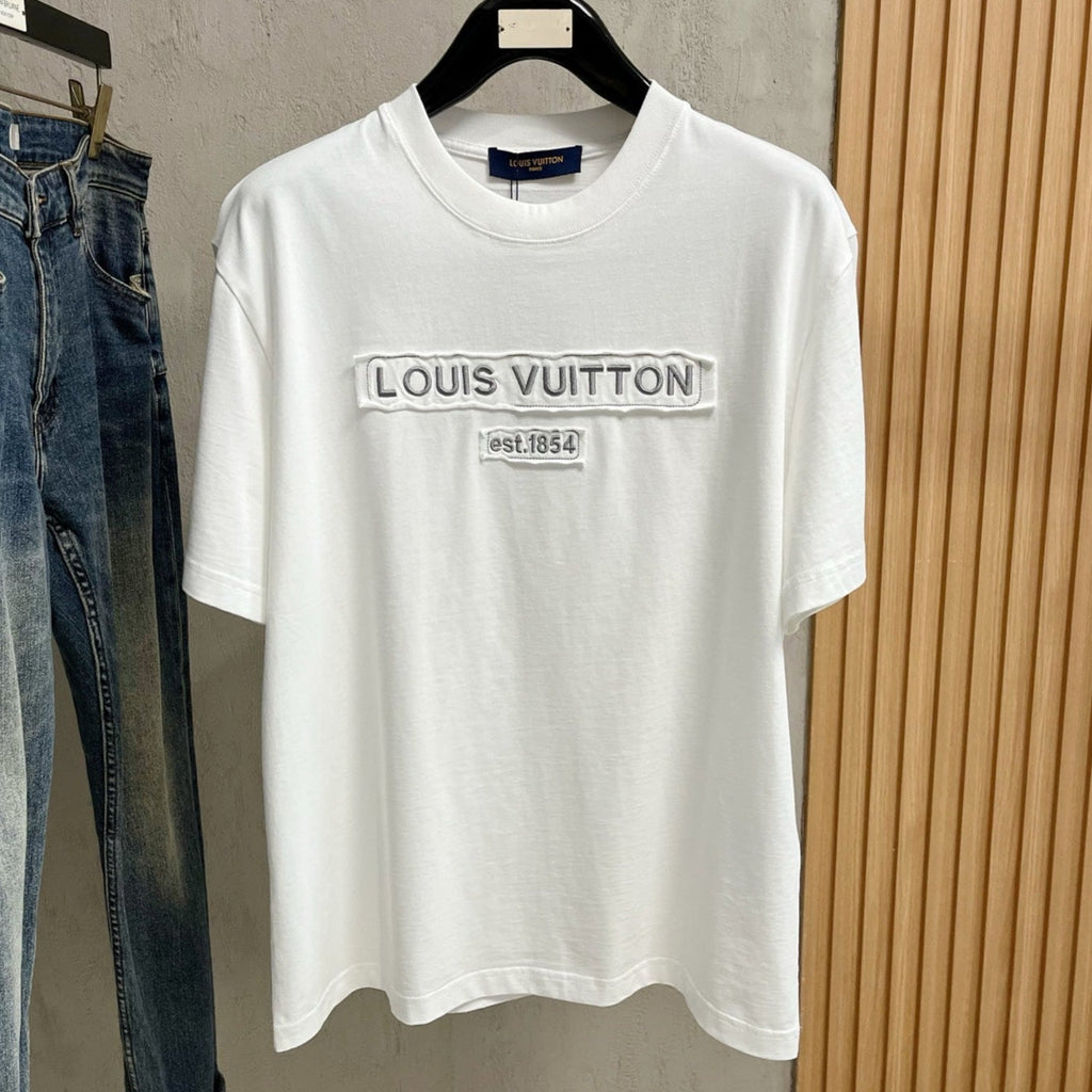 LOUIS VUITTON LV T-SHIRT IN WHITE COTTON 238863
