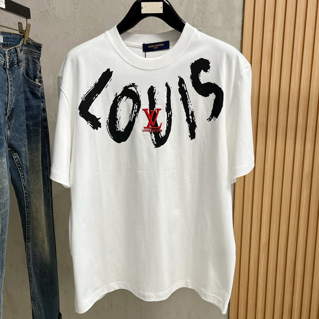 LOUIS VUITTON LV T-SHIRT IN WHITE COTTON 238859