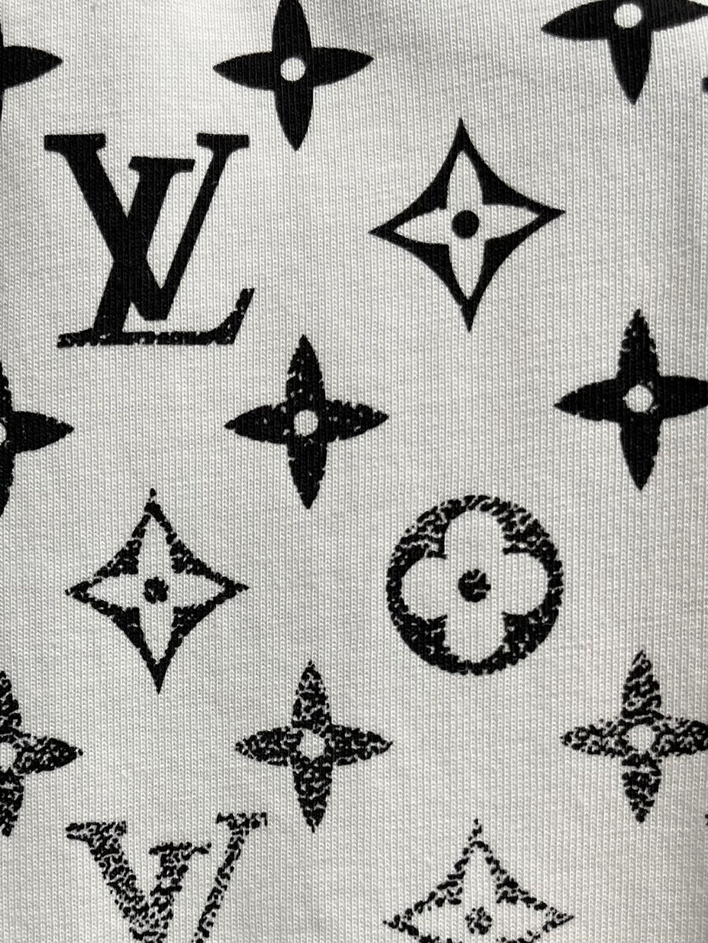 LOUIS VUITTON LV T-SHIRT IN WHITE MONOGRAM COTTON 238857