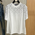 LOUIS VUITTON LV T-SHIRT IN WHITE MONOGRAM COTTON 238857
