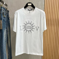 LOUIS VUITTON LV T-SHIRT IN WHITE PURE COTTON WITH EMBROIDERED LOGO 238773
