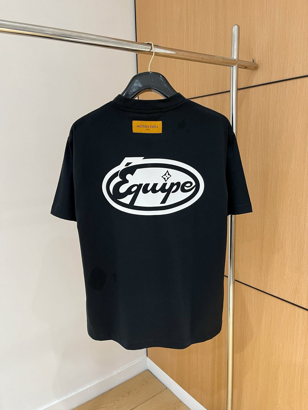 LOUIS VUITTON LV BLACK COTTON T-SHIRT 238868