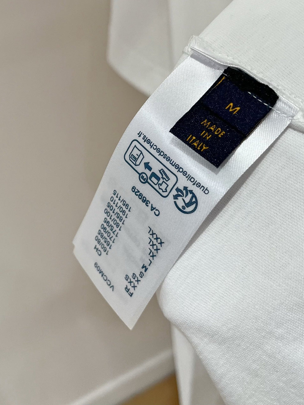 LOUIS VUITTON LV WHITE COTTON T-SHIRT 238867
