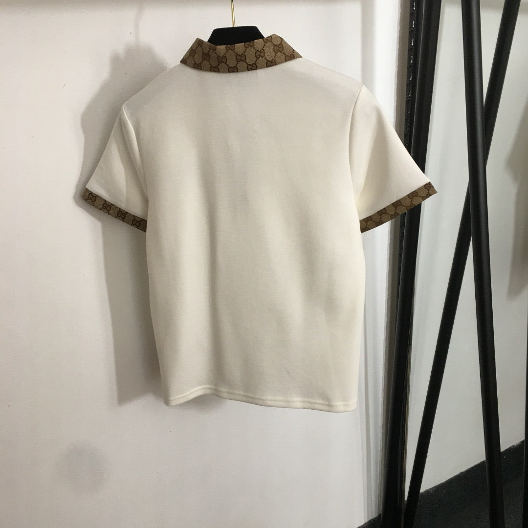 GUCCI POLO SHIRT AND SHORTS SET STYLE 48