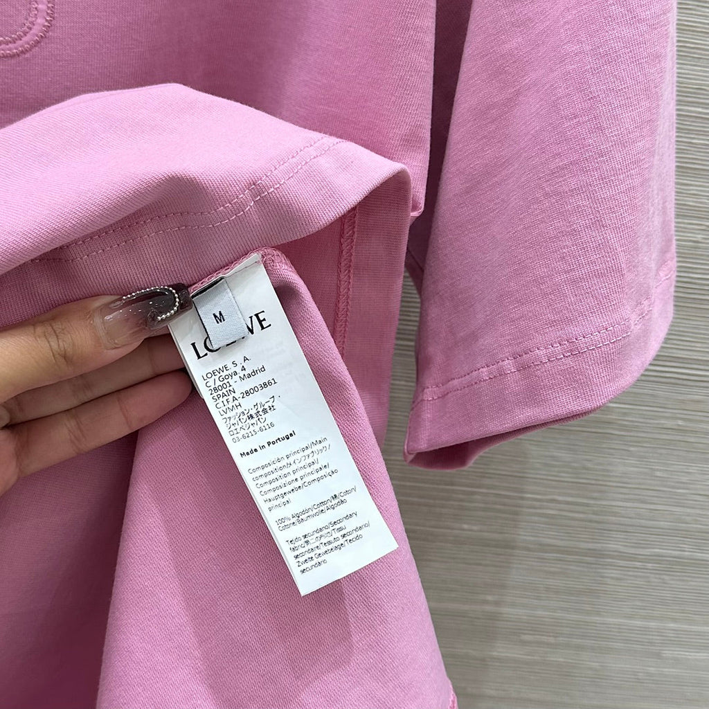 Loewe 25 Relaxed Fit T-shirt Lilac Cotton