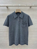 MIUMIU SHORT-SLEEVE TURTLENECK SWEATER STYLE 695
