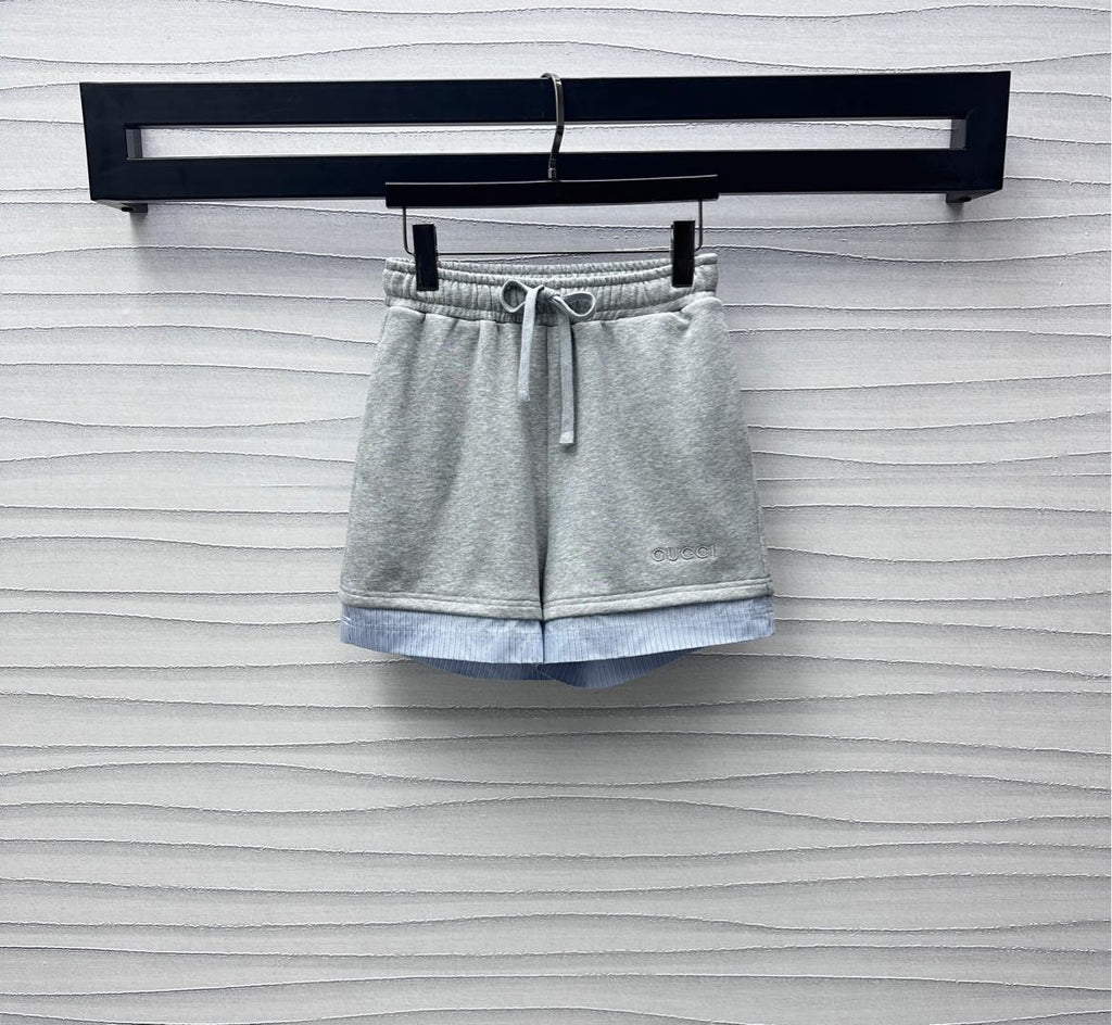 GUCCI SWEATSHIRT AND SHORTS SET IN GREY