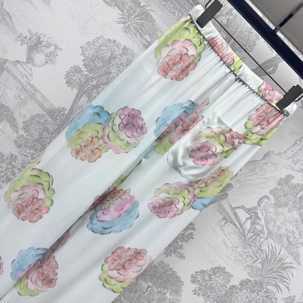 LOUIS VUITTON LV PRINTED STRAIGHT-LEG DRAWSTRING PANTS 267792
