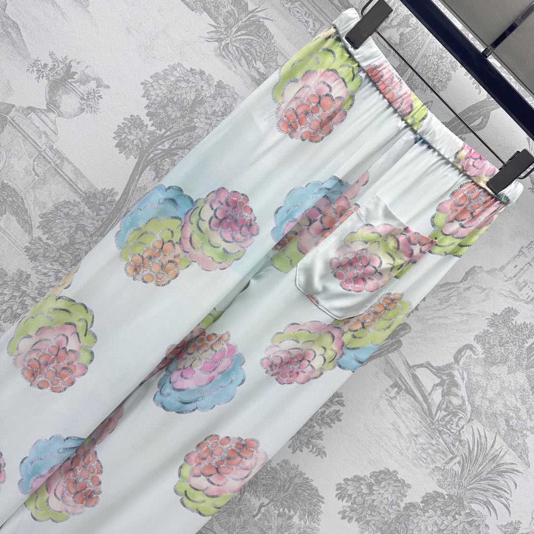 LOUIS VUITTON LV PRINTED STRAIGHT-LEG DRAWSTRING PANTS 267792