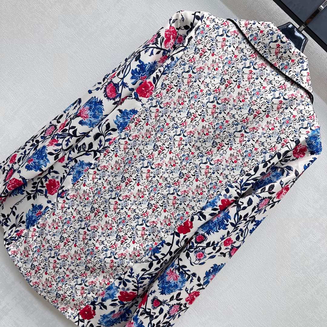 LOUIS VUITTON LV MULTICOLOR FLORAL PRINT SHIRT 263834