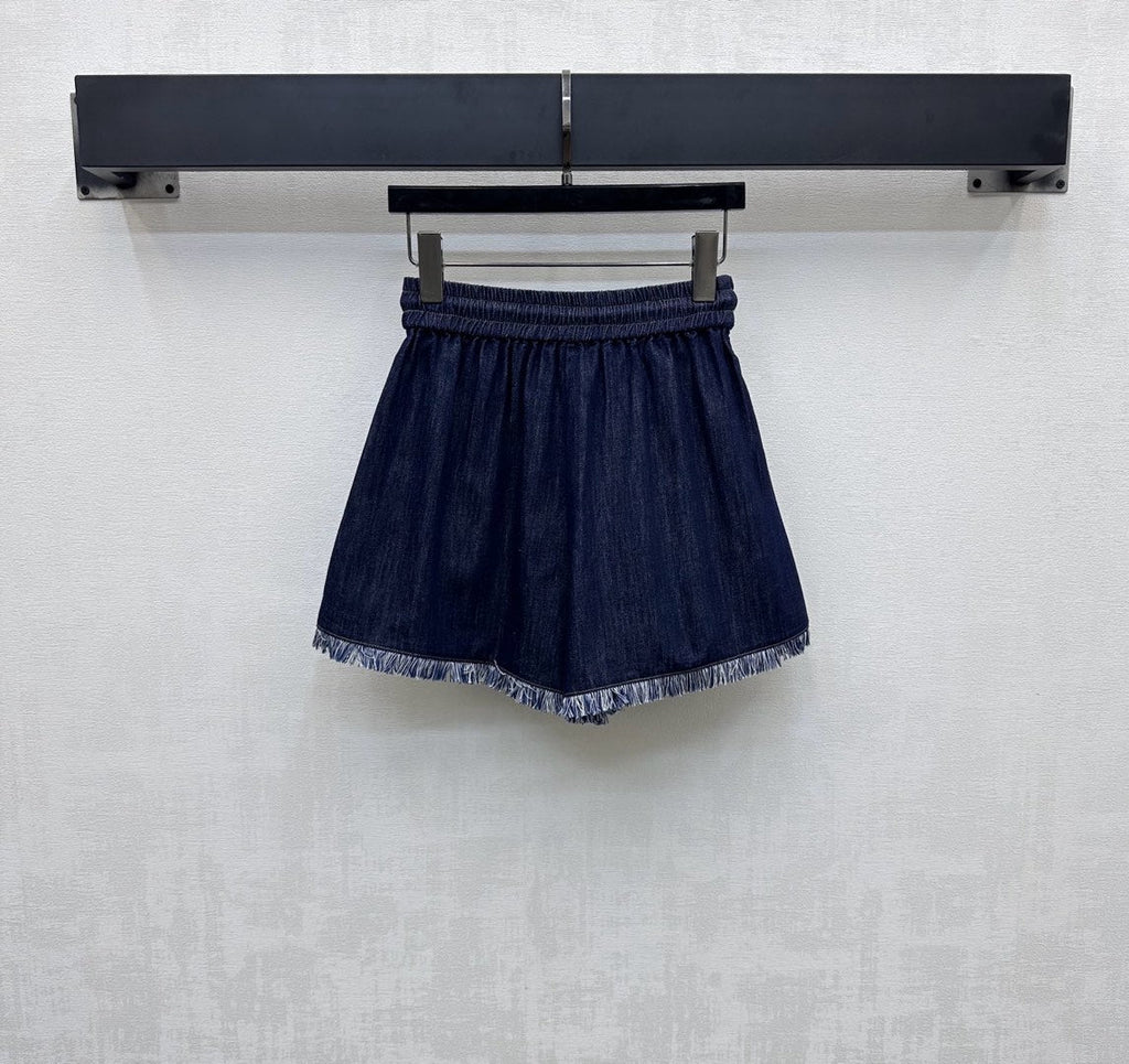 ZIMMERMAN 25S HIGH WAIST DENIM SHORTS 264693