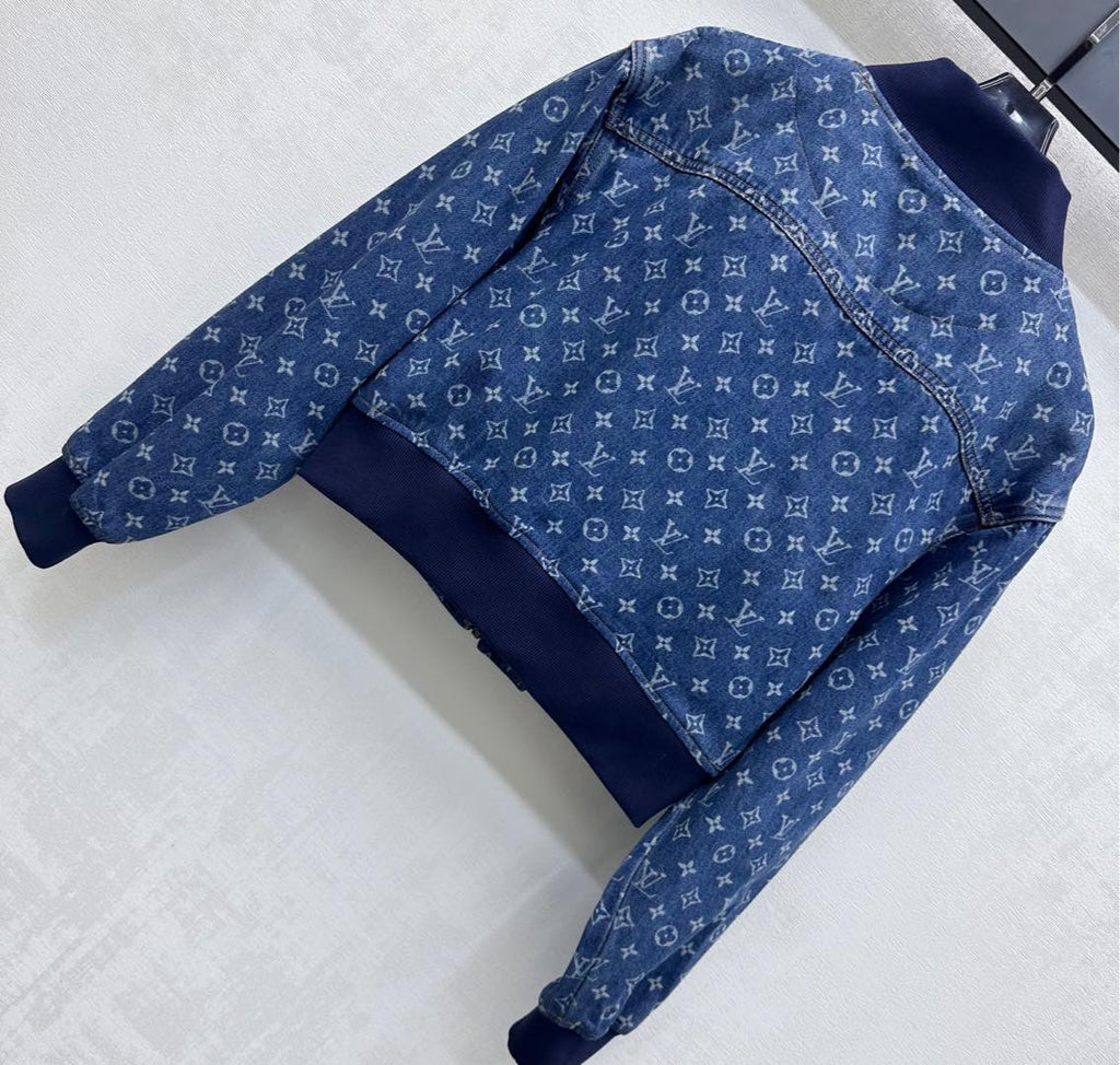 LOUIS VUITTON LV DENIM JACKET WITH LOGO PRINT 274801