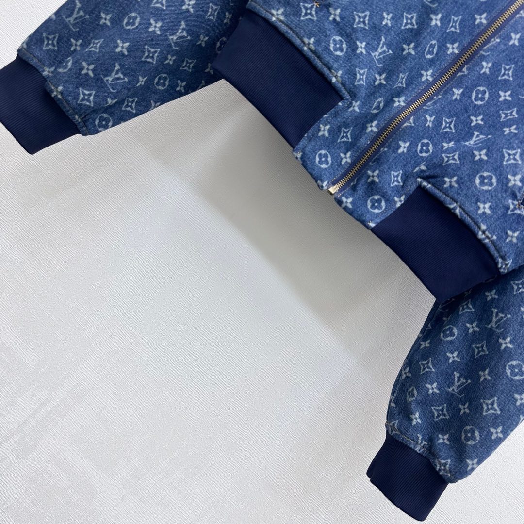 LOUIS VUITTON LV DENIM JACKET WITH LOGO PRINT 274801