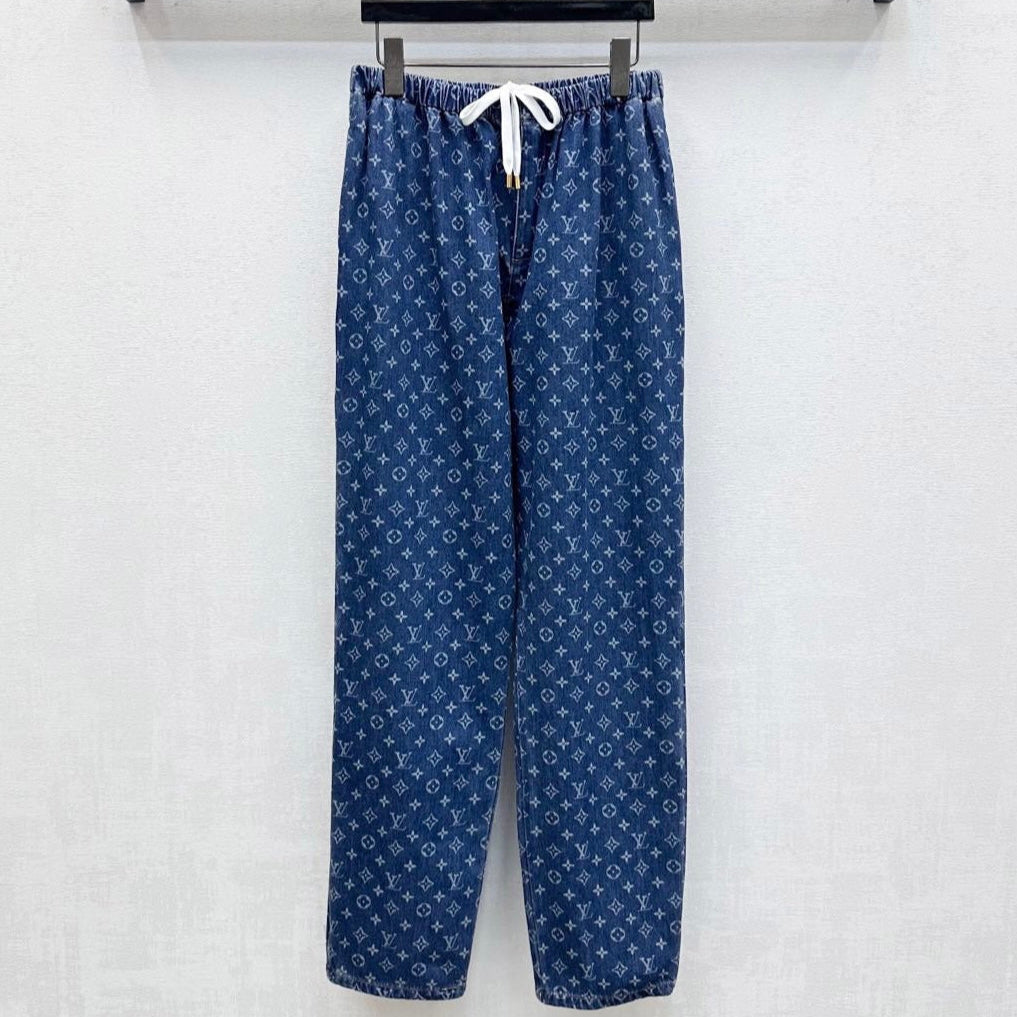 LOUIS VUITTON LV LASER-CUT DRAWSTRING JEANS 274790