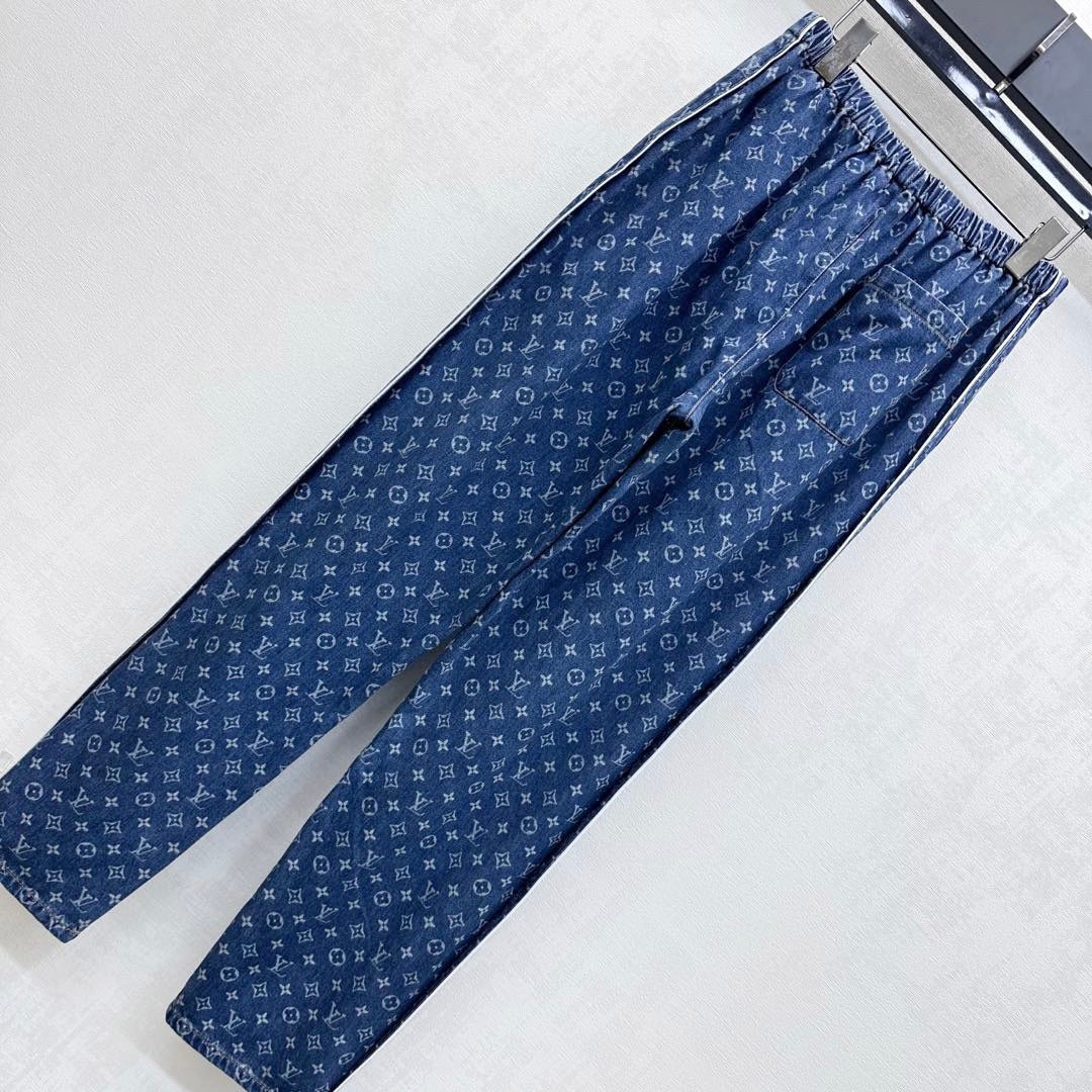 LOUIS VUITTON LV LASER-CUT DRAWSTRING JEANS 274790