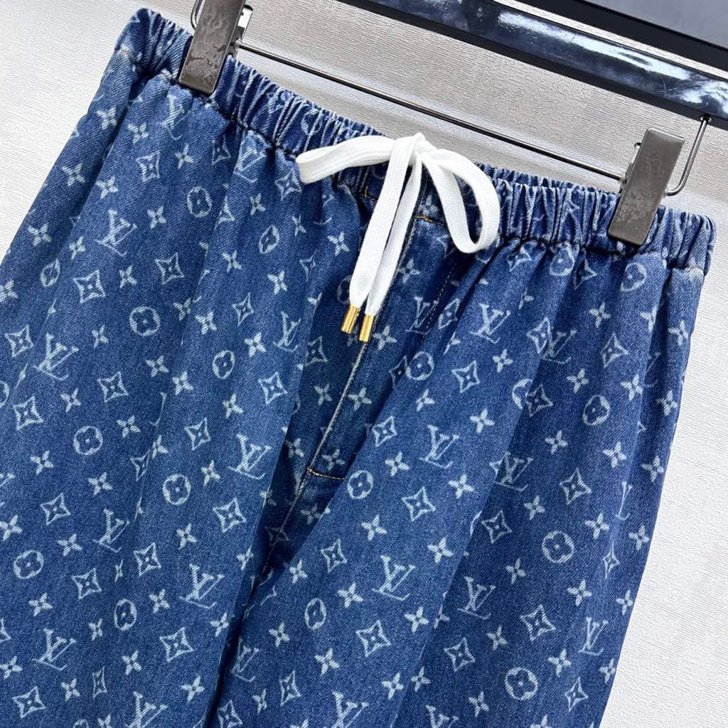 LOUIS VUITTON LV LASER-CUT DRAWSTRING JEANS 274790