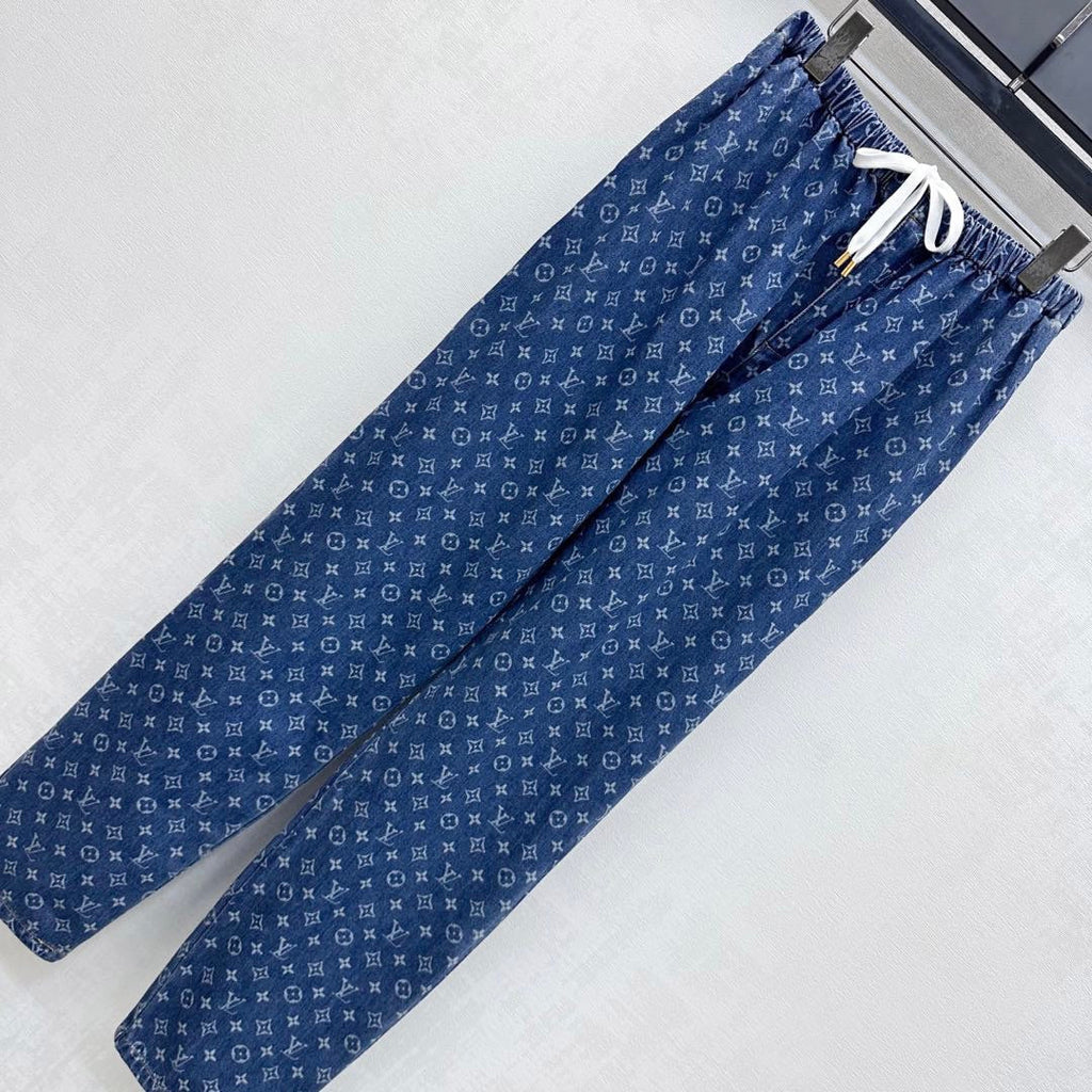 LOUIS VUITTON LV LASER-CUT DRAWSTRING JEANS 274790